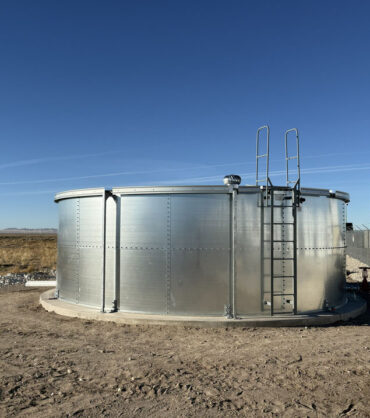 Steel bolted water tank for fire protection and water storage in Arizona