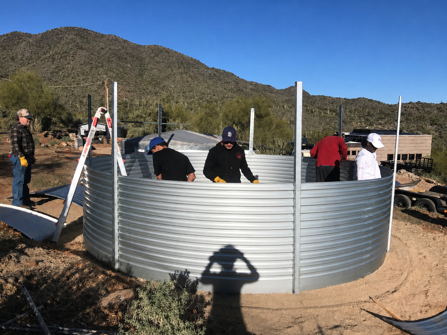 Water storage tank sizing for Arizona properties